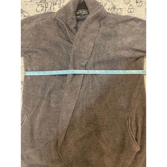 Barefoot Dreams CozyChic Light Open Front Sweater-Gray-Cozy Boucle Knit - Medium - Picture 11 of 12